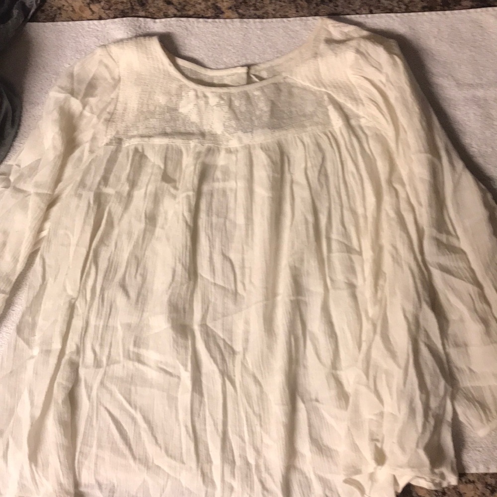Flowey white long sleeve shirt